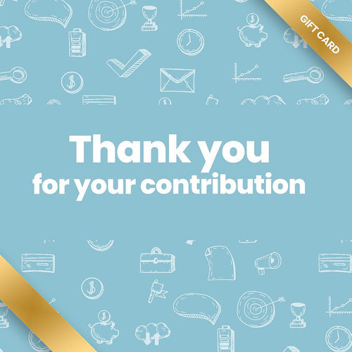 Thank You For Your Contribution Gift Card